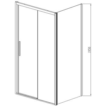 Душевой уголок Vincea Soft 110x90 VSR-3SO9011CLGM профиль Вороненая сталь стекло прозрачное — фото 4, Прямоугольные душевые уголки