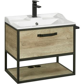 Товар: Тумба под раковину Aquaton Лофт Фабрик 65 1A242301LTDU0 подвесная Дуб эндгрейн - фото 1 Тумба под раковину Aquaton Лофт Фабрик 65 1A242301LTDU0 подвесная Дуб эндгрейн — фото 1, Тумбы под раковину