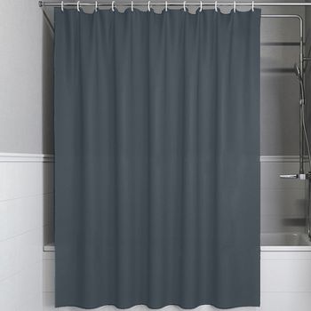 Штора для ванны Iddis Base 240х200 BL01P24i11 Серая — фото 1, Шторы для ванной