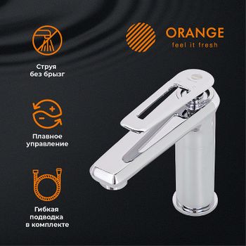 Смеситель для раковины Orange Line M06-021cr Хром — фото 6, Смесители для раковины