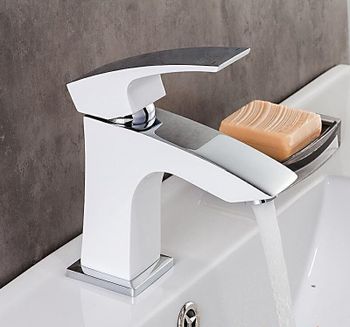 Смеситель для раковины Gappo G07 G1007-7 Белый Хром — фото 13, Смесители для раковины