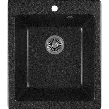 Кухонная мойка Domaci Бьелла DMC-17 DMC-17-308 Черная — фото 1, Кухонные мойки