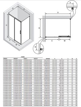 Душевой уголок New Trendy Prime Chrome 140х100 L D-0306A/D-0125B профиль Хром стекло прозрачное — фото 9, Прямоугольные душевые уголки