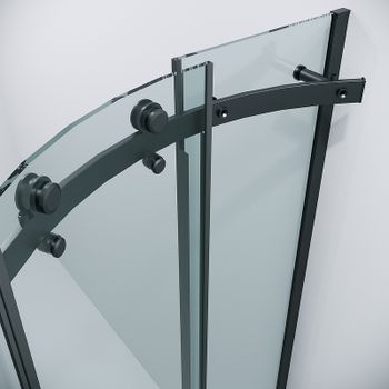 Душевой уголок Grossman Classic 90х90 301.K33.04.9090.21.00 профиль Черный матовый стекло прозрачное — фото 5, Душевые уголки четверть круга