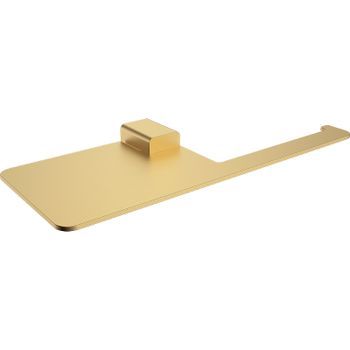 Держатель туалетной бумаги Raglo R301.03.03 с полкой Золото матовое — фото 1, Держатели туалетной бумаги