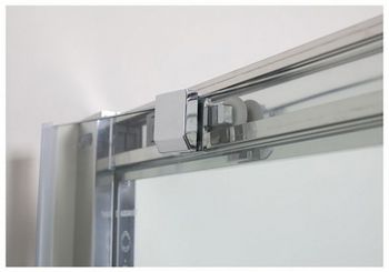 Душевой уголок Aquanet Delta NPE2142 90х90 профиль Хром стекло прозрачное — фото 5, Душевые уголки четверть круга