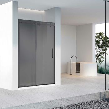 Душевая дверь Vincea Como-N 120 VDS-4CN120CGB профиль Черный стекло тонированное — фото 3, Раздвижные душевые двери