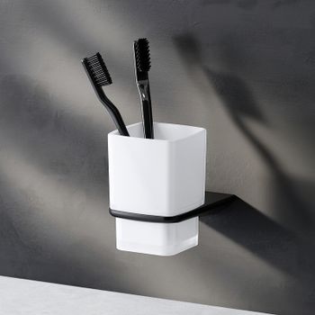 Стакан для зубных щеток AM.PM Inspire V2.0 A50A34322 Черный матовый — фото 6, Стаканы для зубных щеток