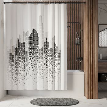 Штора для ванны WasserKRAFT Leine 180х200 SC-38101 Белая — фото 1, Шторы для ванной