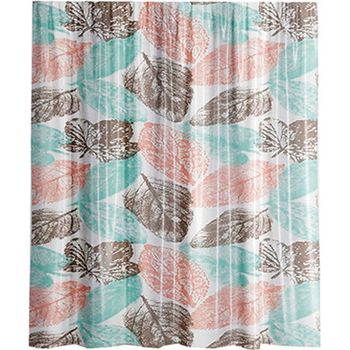 Штора для ванны WasserKRAFT Ammer 180х200 SC-70101 Цветные листья — фото 1, Шторы для ванной