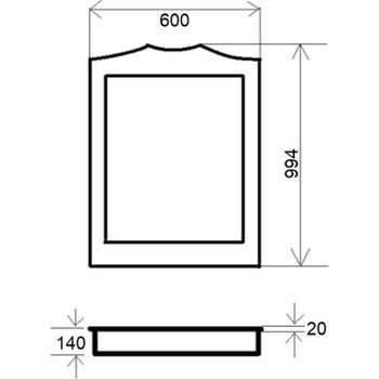 Зеркало Orange Classic 60 Орех — фото 4, Зеркала в ванную комнату