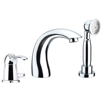 Смеситель на борт ванны Webert Aurora AU850701015 Хром — фото 1, Смесители на борт ванны