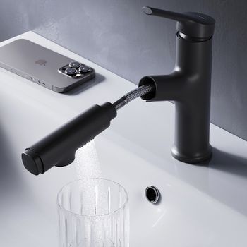 Смеситель для раковины AM.PM X-Joy F85B02922 Черный матовый — фото 15, Смесители для раковины