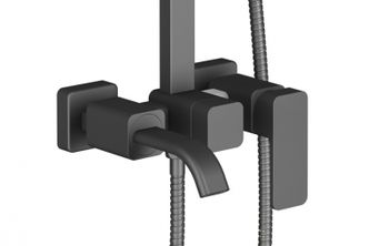 Душевая система Timo Selene SX-1013/03 Черный — фото 3, Душевые стойки