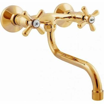 Смеситель для раковины Rav Slezak Morava MK101.5/21Z Золото — фото 1, Смесители для раковины
