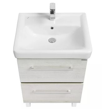 Тумба под раковину Aquaton Ронда 60 1A205001RSC20 Дуб сомерсет Венге — фото 2, Тумбы под раковину