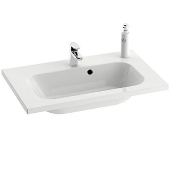 Раковина Ravak Chrome 70 XJG01170000 Белая — фото 1, Раковины встраиваемые сверху