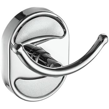 Двойной крючок Haiba HB1905-2 Хром — фото 1, Крючки для полотенец