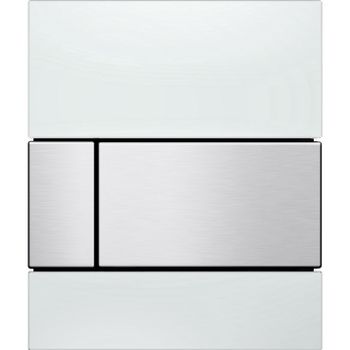 Клавиша смыва Tece Square Urinal 9242801 для писсуара Белая Нержавеющая сталь — фото 1, Кнопки смыва