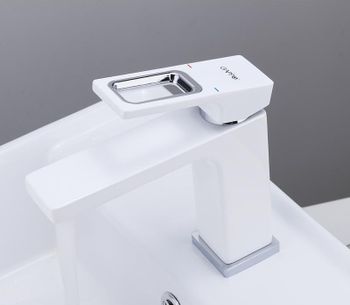 Смеситель для раковины Gappo G17-8 G1017 Белый — фото 11, Смесители для раковины