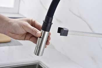 Товар: Смеситель для кухни Paulmark Halt Ha214021-Ni Никель - фото 7 Смеситель для кухни Paulmark Halt Ha214021-Ni Никель — фото 7, Смесители для кухни