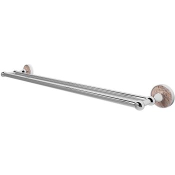 Полотенцедержатель WasserKRAFT Nau K-7740 двойной Хром — фото 1, Полотенцедержатели