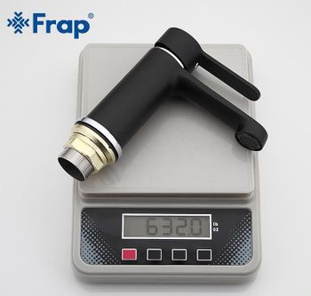 Смеситель для раковины Frap H42 F1042 Черный матовый Хром — фото 5, Смесители для раковины