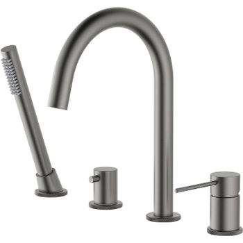 Смеситель на борт ванны Timo Saona 2320/18Y Черное золото — фото 1, Смесители на борт ванны