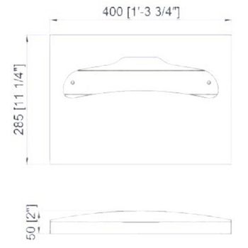 Диспенсер туалетных подкладок Nofer 04026.2.S Матовая нержавеющая сталь — фото 2, Диспенсеры для покрытий на унитаз