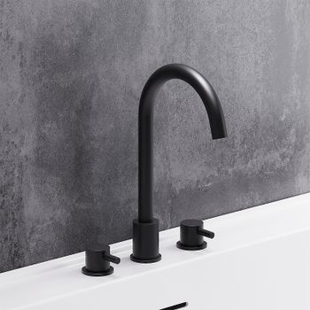 Смеситель для раковины Damixa Scandinavian Pure 360200300 Черный матовый — фото 3, Смесители для раковины