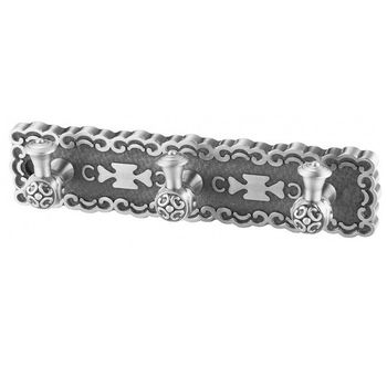 Вешалка для полотенец ZorG SL AZR 17 SL Серебро — фото 1, Крючки для полотенец