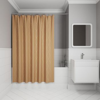 Штора для ванны Iddis Base 240х200 BG04P18i11 Коричневая — фото 2, Шторы для ванной