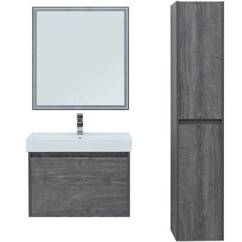 Тумба под раковину Aquanet Nova Lite 60 242570 подвесная Дуб рошелье — фото 4, Тумбы под раковину