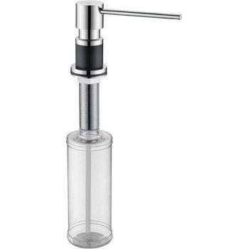 Дозатор для моющего средства Paulmark Kraft D003-401 Хром Антрацит — фото 1, Дозаторы для кухонных моек