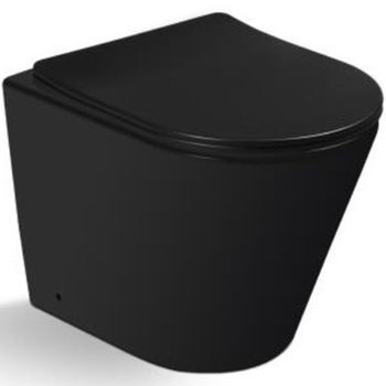 Унитаз SantiLine SL-5020MB приставной с сиденьем Микролифт — фото 1, Приставные унитазы