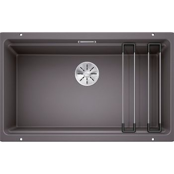 Кухонная мойка Blanco Etagon 700-U Silgranit 525168 Темная скала — фото 1, Кухонные мойки