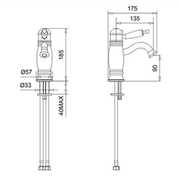 Смеситель для биде Migliore Oxford 19123 с термостатом Хром — фото 2, Смесители для биде