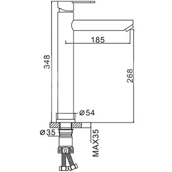 Товар: Смеситель для раковины Frap H801 F10801-2 Сатин - фото 7 Смеситель для раковины Frap H801 F10801-2 Сатин — фото 7, Смесители для раковины