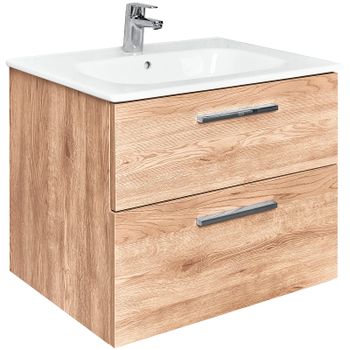 Тумба под раковину Roca Victoria 60 A857468517 подвесная Орех — фото 1, Тумбы под раковину