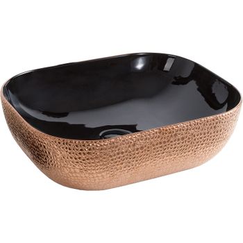 Раковина-чаша CeramaLux 50 D1302H024 Медь Черная — фото 1, Раковины накладные