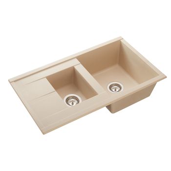 Кухонная мойка Aquaton Делия 87 1A716232DE290 Шампань — фото 3, Кухонные мойки