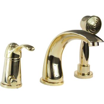 Смеситель на борт ванны Webert Aurora AU850701010 Золото — фото 1, Смесители на борт ванны