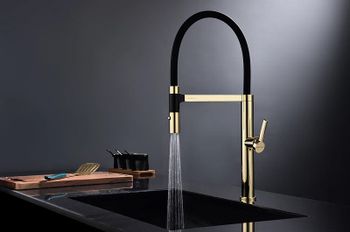 Смеситель для кухни Paulmark Leader Le214101-G Золото — фото 7, Смесители для кухни