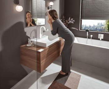 Смеситель для раковины Hansgrohe Vivenis 75032700 Белый матовый — фото 2, Смесители для раковины