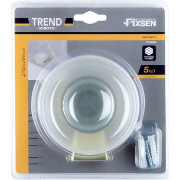 Мыльница Fixsen Trend Gold FX-99008 Золото-сатин — фото 2, Мыльницы