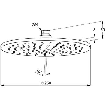 Душевая система Kludi Bozz 387363976 Черная матовая — фото 11, Встраиваемые душевые комплекты