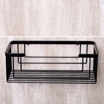Полка корзина WasserKRAFT K-711B Черная матовая — фото 2, Полки для ванной и душа