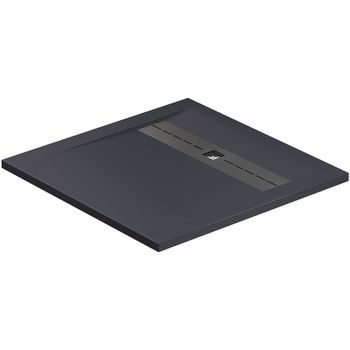 Душевой поддон из искусственного камня Allen Brau Infinity 90x90 8.21001-AM Антрацит — фото 3, Душевые поддоны из искусственного камня