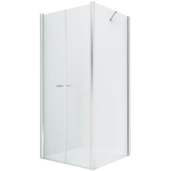 Душевой уголок New Trendy New Soleo Chrome 70х80 D-0143A/D-0091B профиль Хром стекло прозрачное — фото 1, Прямоугольные душевые уголки