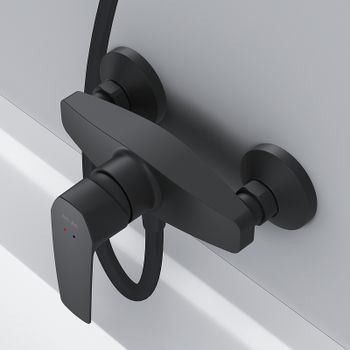 Смеситель для душа AM.PM Gem F90A20022 Черный — фото 3, Смеситель для душа